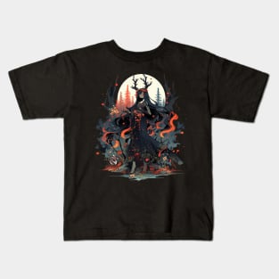Dark Forest Witch Kids T-Shirt